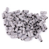 Manicure and pedicure caps, mandrels, abrasive caps, mini cylinder, white, 3 mm, 180 grit, 50 pcs.