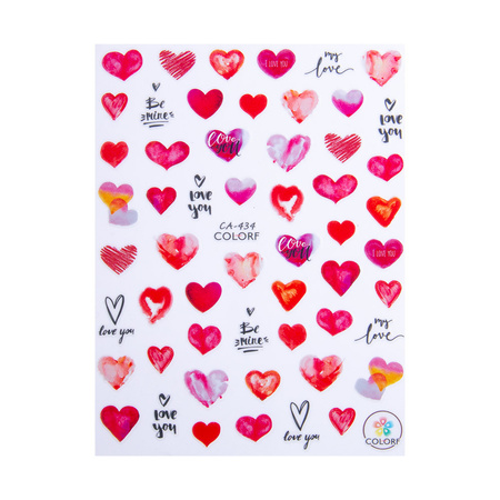 Thin self-adhesive Valentine's Day nail stickers CA-434