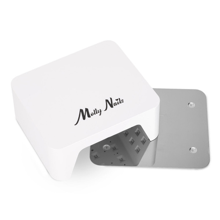 УФ/LED-лампа для нігтів 36 Вт Molly Nails для гібридних лаків, гелів та акрилогелів, біла V9
