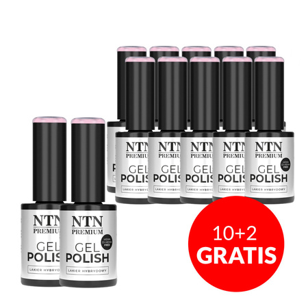 10+2gratis Lakier hybrydowy LED/UV Gel Polish Pinks Nr 435 Limited Edition NTN Premium HEMA/Di-HEMA Free 5g
