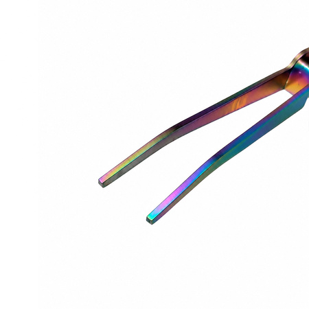 Pince à ongles professionnelle MollyNails pour la pose de faux ongles, arc-en-ciel