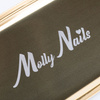Bandeja metálica para herramientas Molly Nails dorada