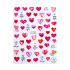 Autocollants pour ongles fins et autocollants pour la Saint-Valentin CA-434