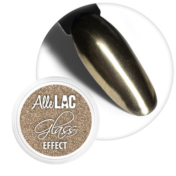 Mirror dust effect for nail decoration Glass Effect AlleLac Golden No. 1
