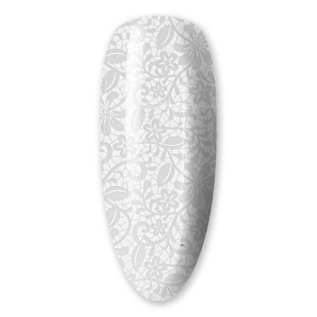 Lámina de transferencia para uñas, 80 cm, blanca, n.º 13