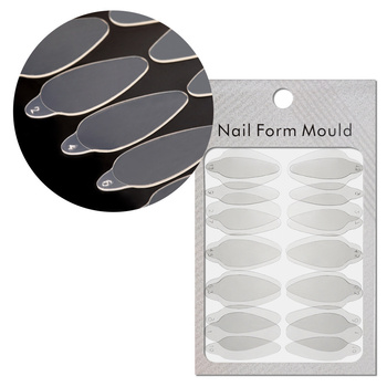 Stampi in silicone autoadesivi per Dual Form ovali ST012-3 MollyLac, 24 pezzi