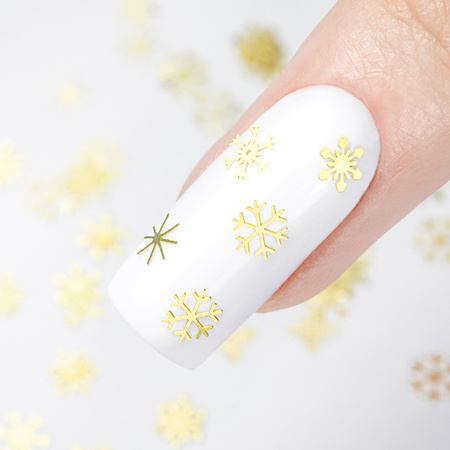 Snowflakes Christmas Nail Decorations in a Jar