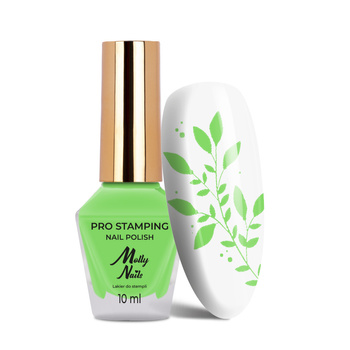Esmalte para estampado Molly Nails PRO Stamping Pastel Green n.º 19, 10 ml