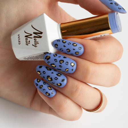5+1 free Molly Nails Blue Sky Purple Blue HEMA/Di-HEMA Free hybrid nail polish 8g No. 115