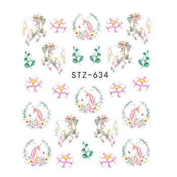 Unicorn Water Nail Stickers STZ-634