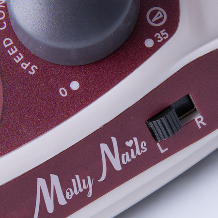 Фрезер для манікюру та педикюру 65 Вт Molly Nails, білий, Strong 270, 35 000 обертів