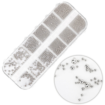Коробка з прикрасами для манікюру Molly Nails, сірий колір, 1000 штук