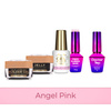 Molly Nails PRO MATCH SYSTEM 4+1 Angel Pink 3 builder gels + base + Doctor Top 10g