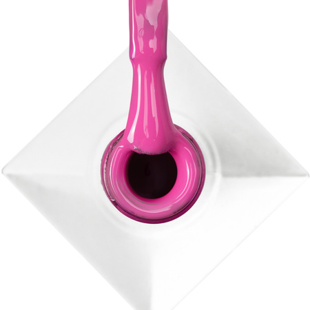 Esmalte híbrido LED/UV Gel Polish Molly Nails Power Flower n.º 724 Fucsia, sin HEMA ni Di-HEMA, 8 g