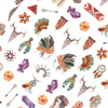 Autocollants pour ongles fins, motif féérique R052
