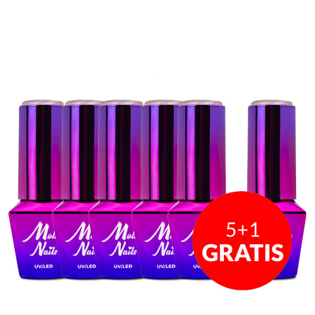 5+1 free Molly Nails Cat Eye Womanity Lipstick hybrid nail polish 8g No. 441