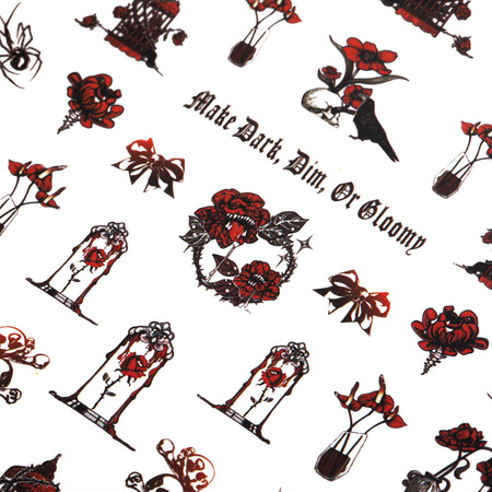 Thin self-adhesive Halloween nail stickers MS-C224