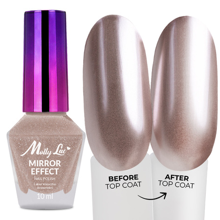Klassischer Nagellack MollyLac Mirror – Spiegel-/Metalleffekt Nr. 12 10 ml