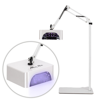 Дзеркальна лампа UV/LED 36 Вт Molly Nails для педикюру зі штативом, бездротова, біла, V10BAT, довжина кабелю 3 м