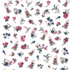 Thin self-adhesive flower nail stickers R015