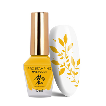 Esmalte para estampado Molly Nails PRO Stamping Chrome Yellow n.º 23, 10 ml