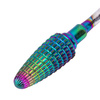 Fresa profesional de cobalto-tungsteno con acabado iridiscente, modelo Flame M 3/32" n.º 4