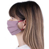 Mascherina protettiva in cotone con fodera in flisel, riutilizzabile, colore Latte, 1 pezzo
