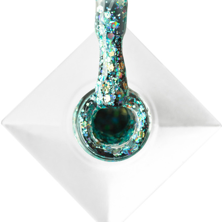 Vernis hybride Molly Nails Crushed Diamonds Glammy Chic sans HEMA/Di-HEMA, 8 g, n° 537