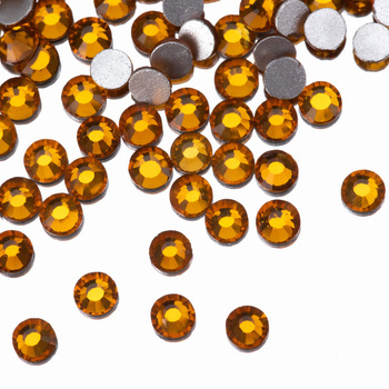 SS10 Topaz glass nail rhinestones, approx. 50 pcs.