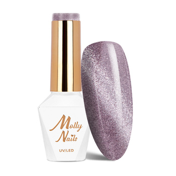 Magnetic hybrid nail polish with cat eye effect Cat Eye Womanity Steel Molly Nails HEMA/Di-HEMA Free 8g No. 448