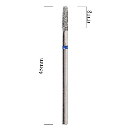 Diamantfräser, abgeschrägter Kegel, blau, mittel