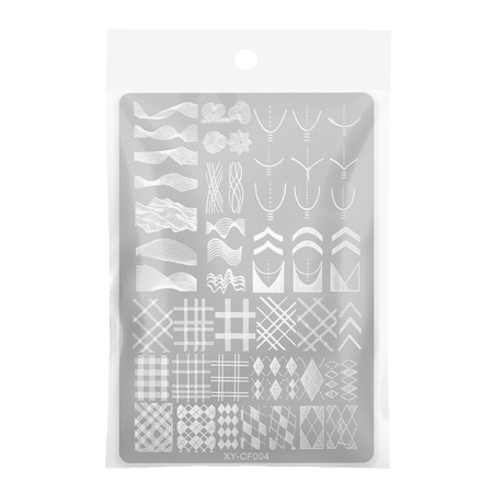 Plaque à motifs pour tampons XY-CF004
