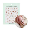 Self-adhesive nail stickers, designs TH-1446