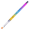 Pincel angular para gel y decoraciones One Stroke Pro Rainbow MollyLac n.º 6