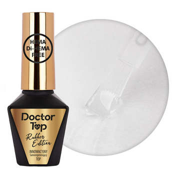 Rubber Doctor Top Molly Nails rubber self-repairing top coat, no wipe, HEMA/Di-HEMA Free, clear, 10g