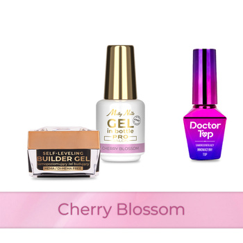 PRO MATCH SYSTEM 2+1 Cherry Blossom: 2 гелі LED/UV по 15 г: SelfLeveling® у флаконі + Doctor Top 10 г БЕЗКОШТОВНО