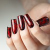 Top colorido sin necesidad de limpiar Crystal Glass de Molly Nails, rojo, sin HEMA ni Di-HEMA, 10 g
