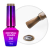 Кольоровий топ-лак без змивання Crystal Glass Molly Nails Light Brown, без HEMA/Di-HEMA, 10 г