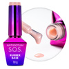 Base in gomma per unghie flessibili, manicure e pedicure S.O.S. Antidotum Molly Nails Rosy Mist 10 g