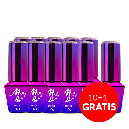 Lakier hybrydowy Molly Nails Luxury Glam For Fun 8g Nr 541