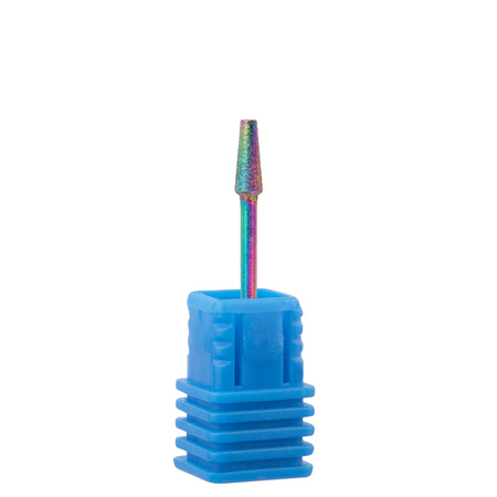 Unicorn rainbow diamond bur, narrow tapered cone No. 2