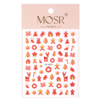 3D Self-Adhesive Christmas Nail Stickers 5D-0037