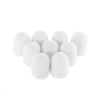 Capuchons pour pédicure 7 mm, grain 240, 10 pièces, Fabric Podo AlleMed, blanc
