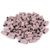 Maniküre- und Pediküre-Kappen, Schleifspitzen, Mini-Zylinder, 3 mm, Körnung 240, rosa, 50 Stück