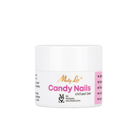 Candy Nails Light Candy Orange gel for nail art by Monika Szlósarczyk MollyLac HEMA/Di-HEMA Free 5g