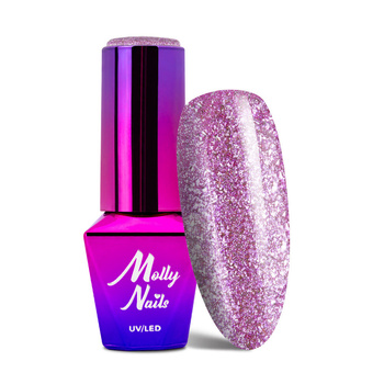 Molly Nails Luxury Glam Shimmy Violet Hybrid Nail Polish 8g No. 543