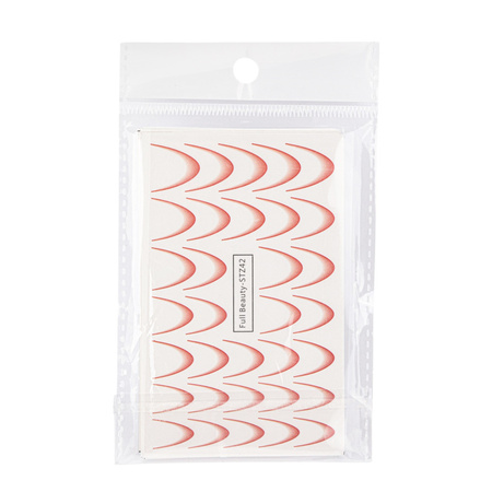 Autocollants à effet dégradé pour ongles / French / Ombré / Ligne du sourire, lot de 8 couleurs STZ40-STZ47