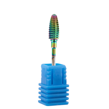 Fraise professionnelle en cobalt-tungstène, modèle arc-en-ciel Flame 1 M 3/32" n° 1