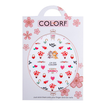 Thin self-adhesive Valentine's Day nail stickers CA-233