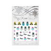 Adesivi 3D per unghie con glitter a tema pasquale BLE 1101D